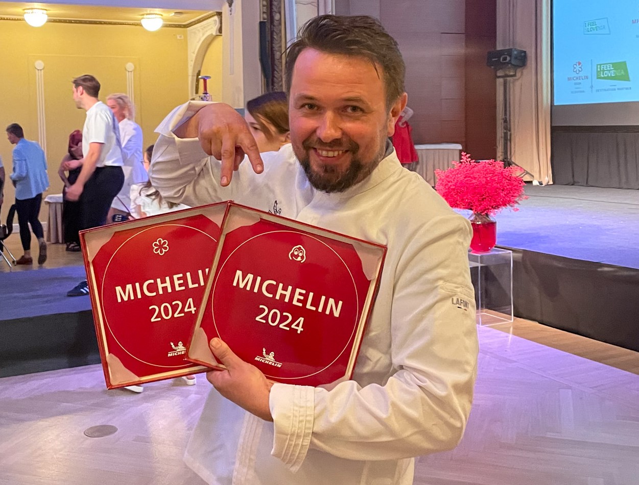Marko Pavčnik prejemnik kar dveh nagrad Michelin